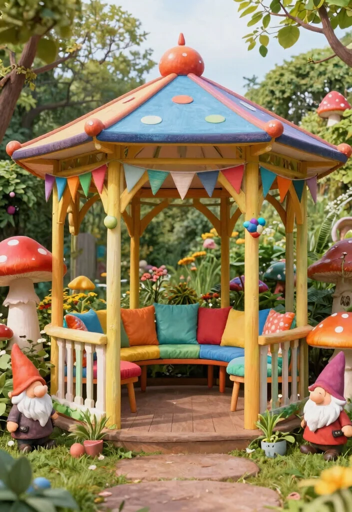 12 Creative Animal Crossing Gazebo Ideas for Island Design 4. Whimsical Garden Nook 0