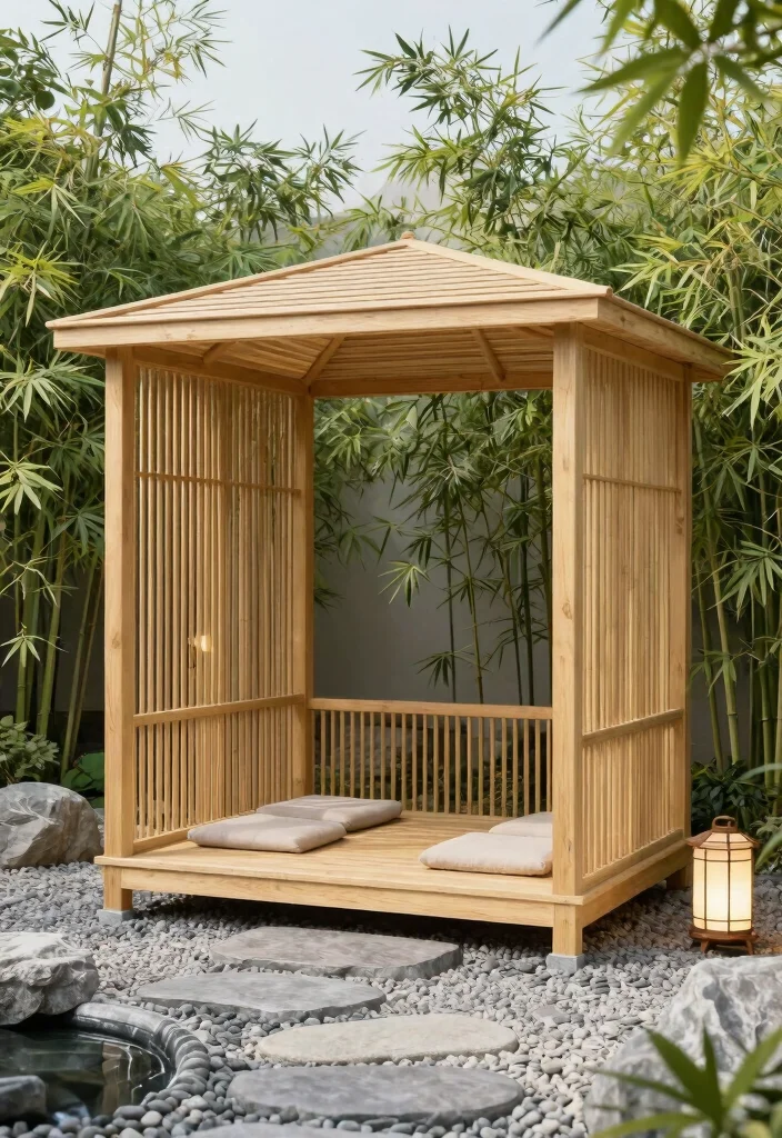 12 Creative Animal Crossing Gazebo Ideas for Island Design 5. Minimalist Zen Retreat 0