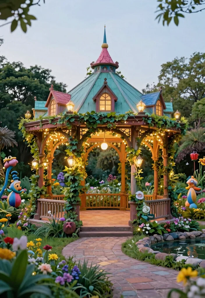 12 Creative Animal Crossing Gazebo Ideas for Island Design 8. Fantasy Fairy Tale 0