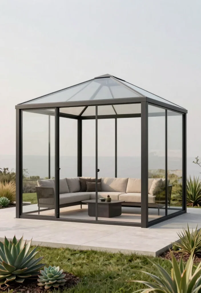 12 Creative Animal Crossing Gazebo Ideas for Island Design 9. Modern Geometric Design 0