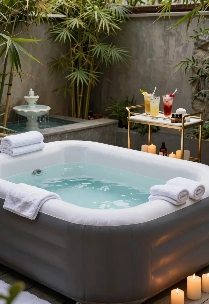 12 Genius Inflatable Hot Tub Ideas (Make it Look Pro!) 47 12 Genius Inflatable Hot Tub Ideas Make it Look Pro 7. Spa Like Experience 0