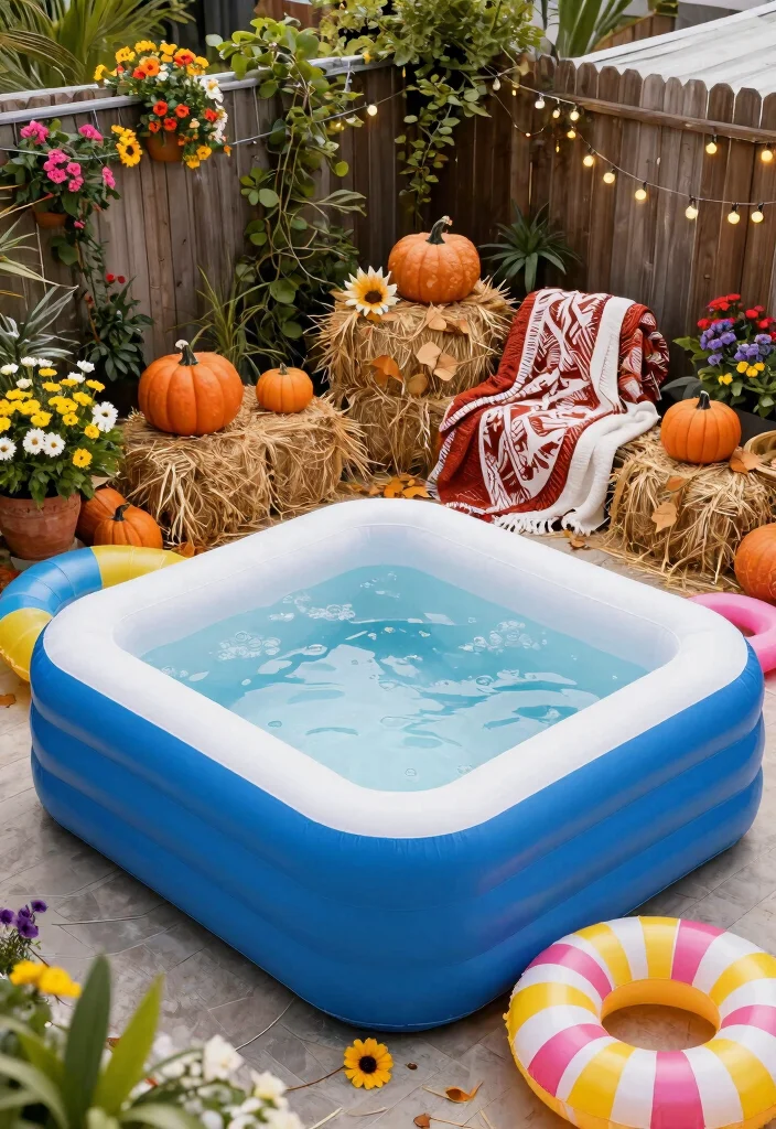 12 Genius Inflatable Hot Tub Ideas (Make it Look Pro!) 48 12 Genius Inflatable Hot Tub Ideas Make it Look Pro 8. Seasonal Decor 0