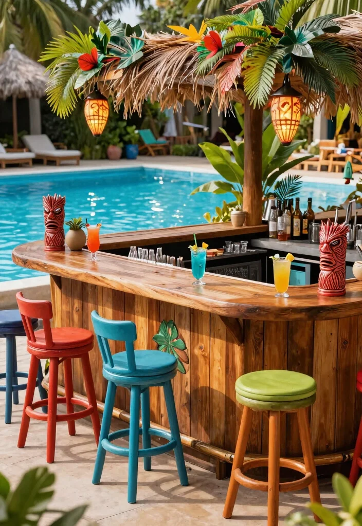 12 Life Changing Above Ground Pool Hacks Must Try 10. Install a Poolside Bar 0