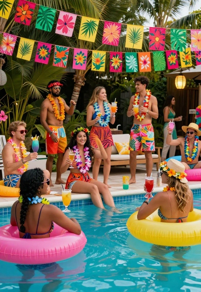 12 Life Changing Above Ground Pool Hacks Must Try 11. Festive Pool Parties with Themes 0