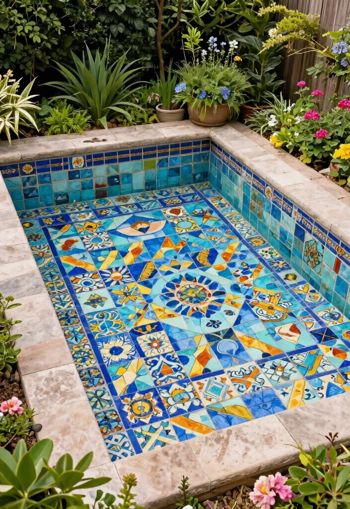 12 Trendsetting Elevated Ground Pool Designs You Havent Seen 10. Artistic Tile Patterns 0