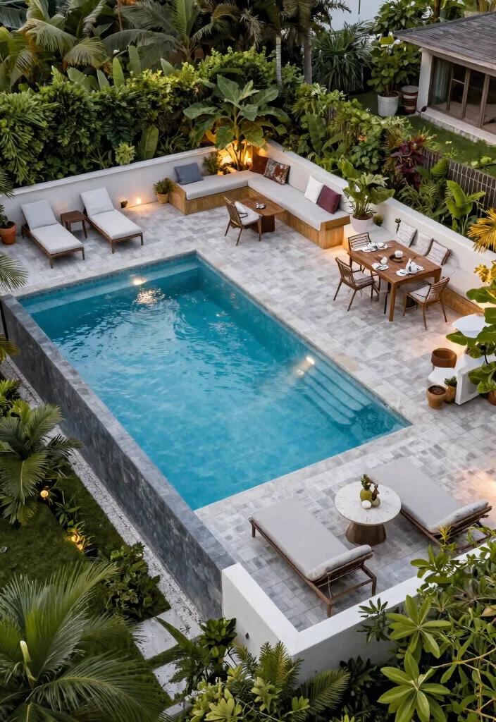 12 Trendsetting Elevated Ground Pool Designs You Havent Seen 8. Multi Level Pool Decks 0
