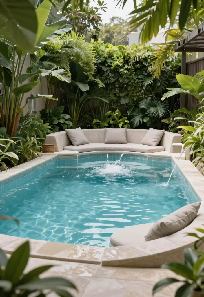 12 Trendsetting Elevated Ground Pool Designs You Havent Seen 9. Pool with Integrated Spa 0