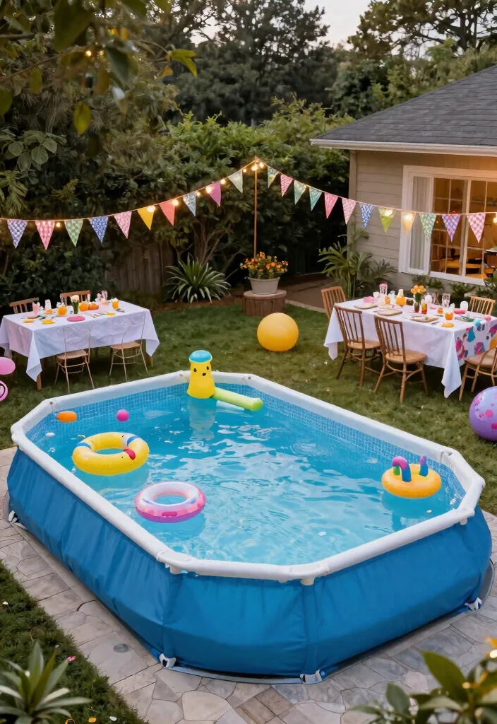 13 Incredible Backyard Pool Designs Above Ground Edition 10. Themed Pool Parties and Decor 0