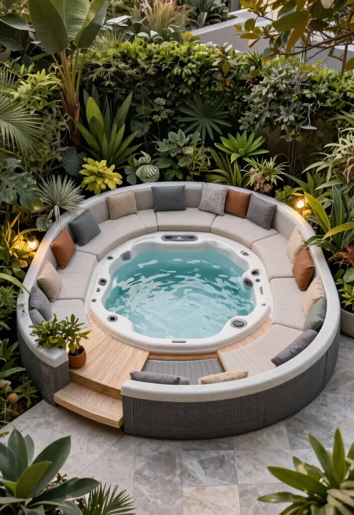 13 Professional Hot Tub Deck Ideas for a Sturdy Base 11. Customizable Modular Deck Designs 0