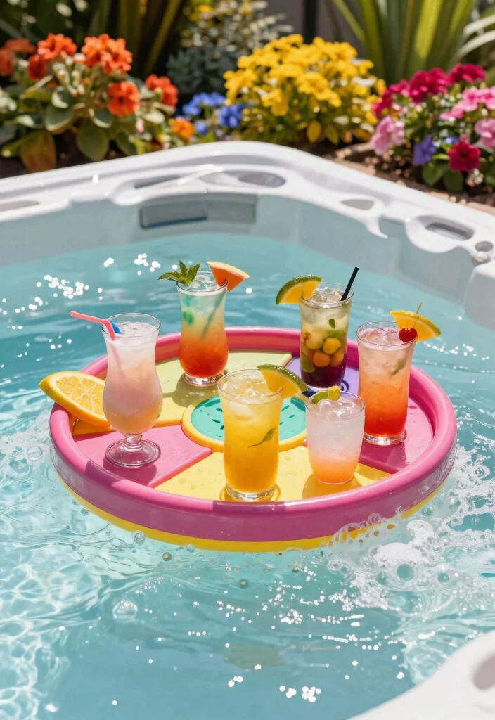 15 Cool Hot Tub Accessories Ideas for More Fun 1. Floating Cup Holder 0