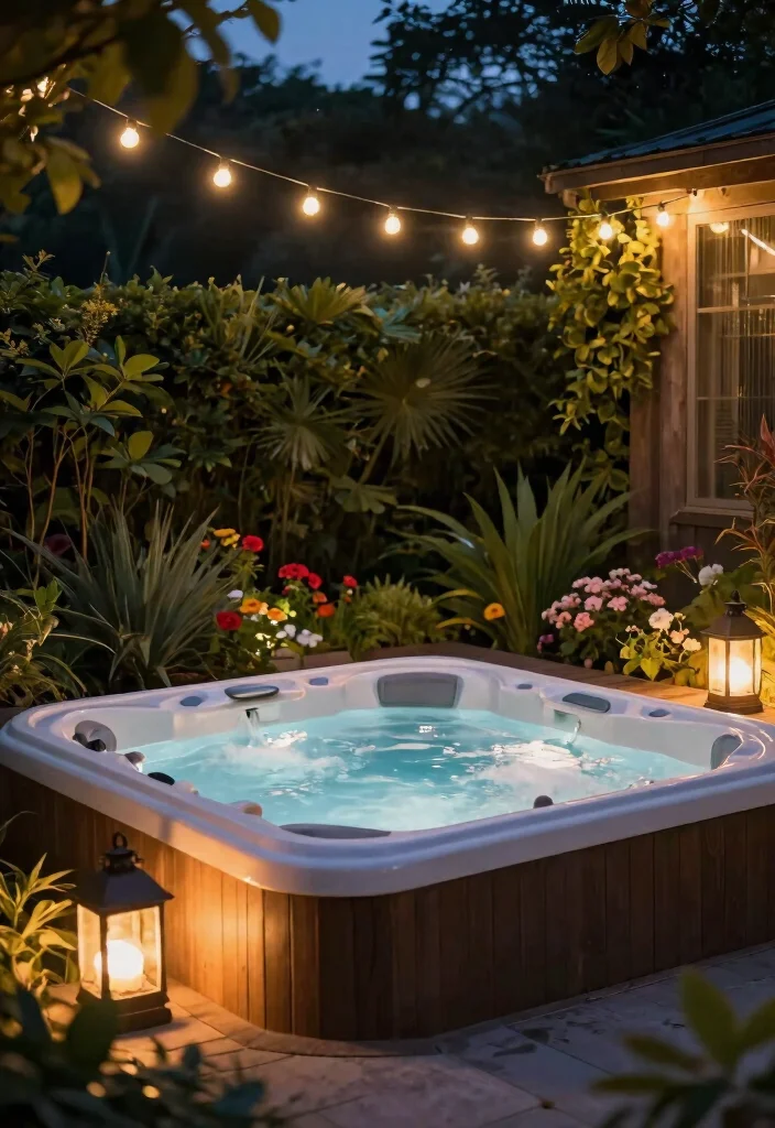 15 Cool Hot Tub Accessories Ideas for More Fun 5. Outdoor Lighting 0