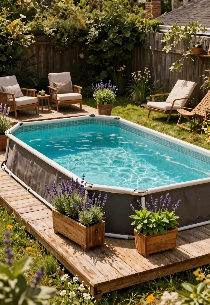 15 Fresh Above Ground Swimming Pool Ideas to Try This Year 12 15 Fresh Above Ground Swimming Pool Ideas to Try This Year 2. Rustic Wood Charm 0