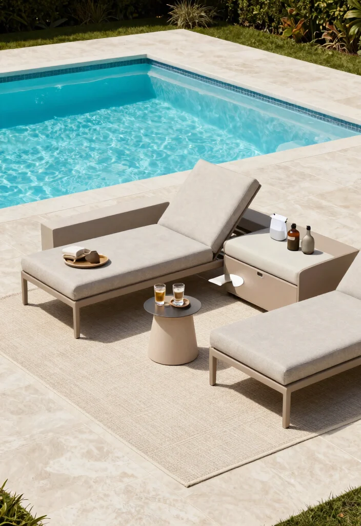 15 Fresh Above Ground Swimming Pool Ideas to Try This Year 27 15 Fresh Above Ground Swimming Pool Ideas to Try This Year 7. Smart Poolside Furniture 0