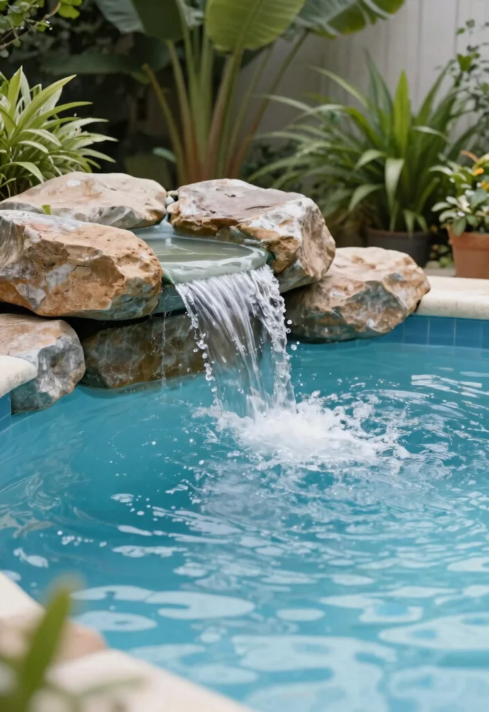 15 Genius DIY Above Ground Pool Ideas On a Budget 14. DIY Waterfall Feature 0