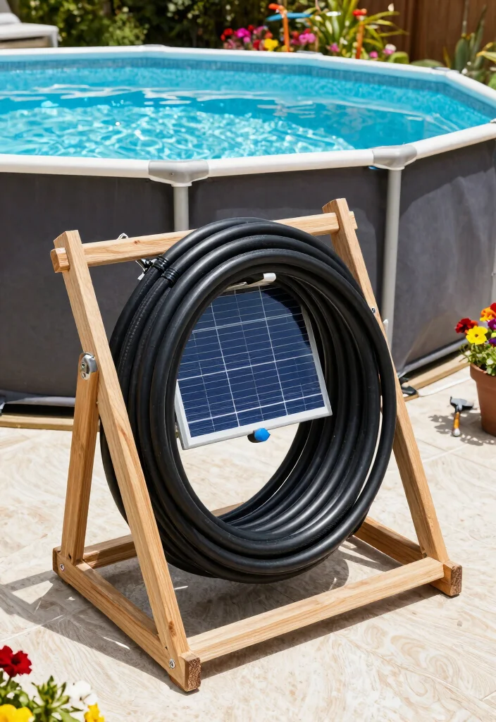 15 Genius DIY Above Ground Pool Ideas On a Budget 2. Solar Pool Heater 0