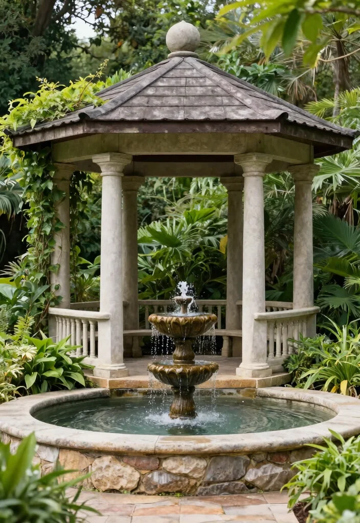 15 Inspiring Gazebo Ideas Backyard Lovers Will Obsess Over 14. Gazebo with Water Features 0