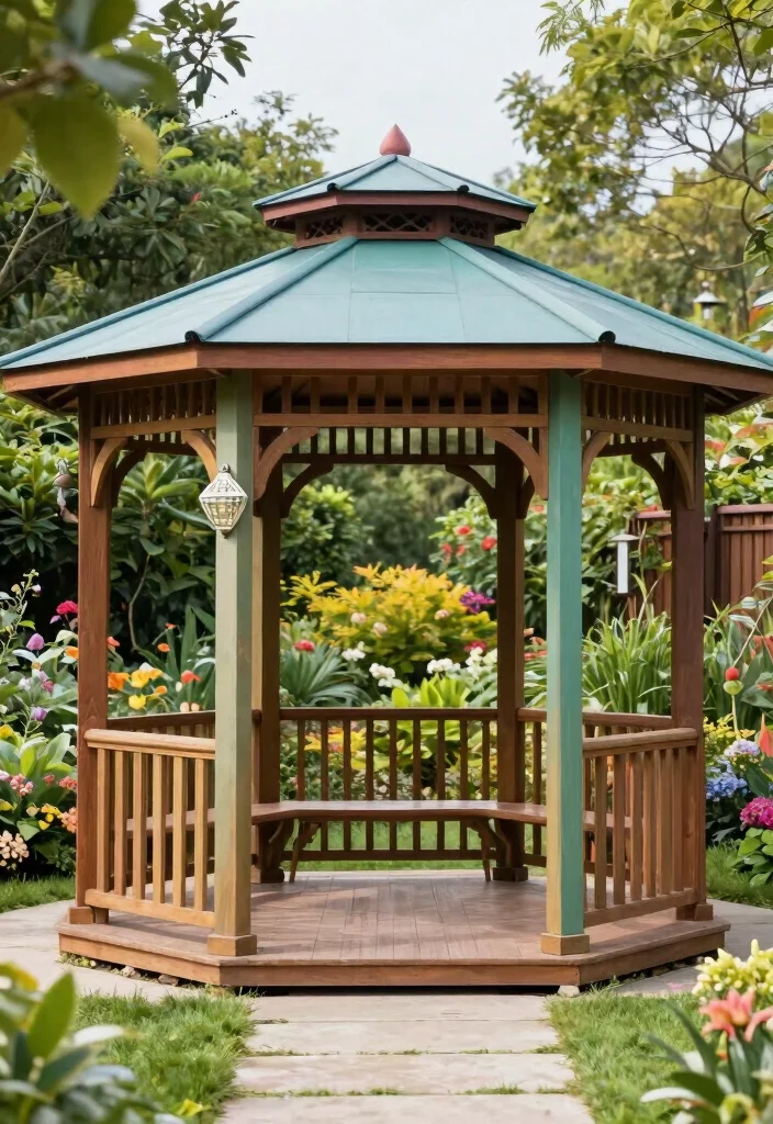 15 Inspiring Gazebo Ideas Backyard Lovers Will Obsess Over 15. Customizable Gazebo for Personal Touch 0