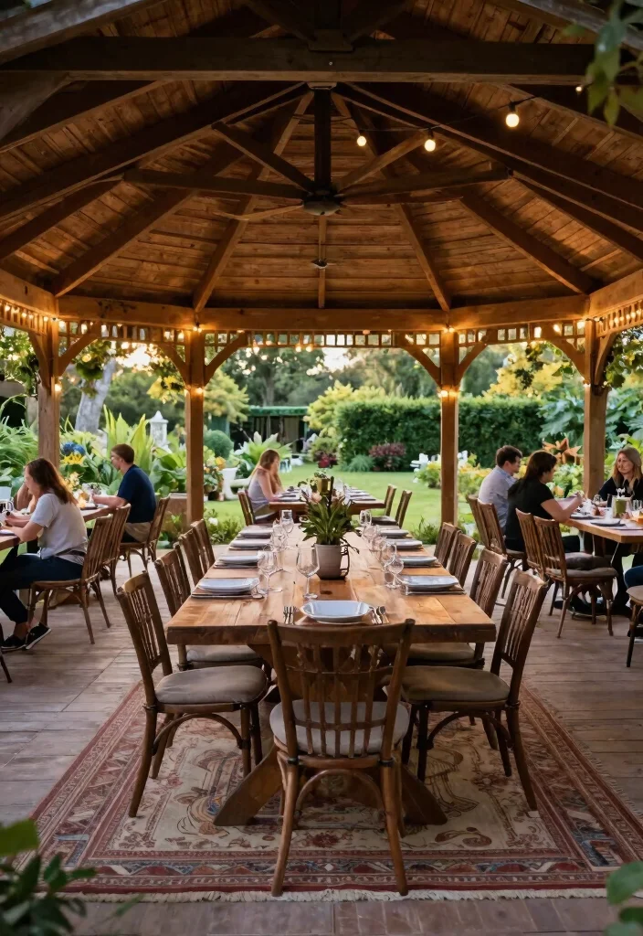 15 Inspiring Gazebo Ideas Backyard Lovers Will Obsess Over 9. Open Air Gazebo Perfect for Gatherings 0