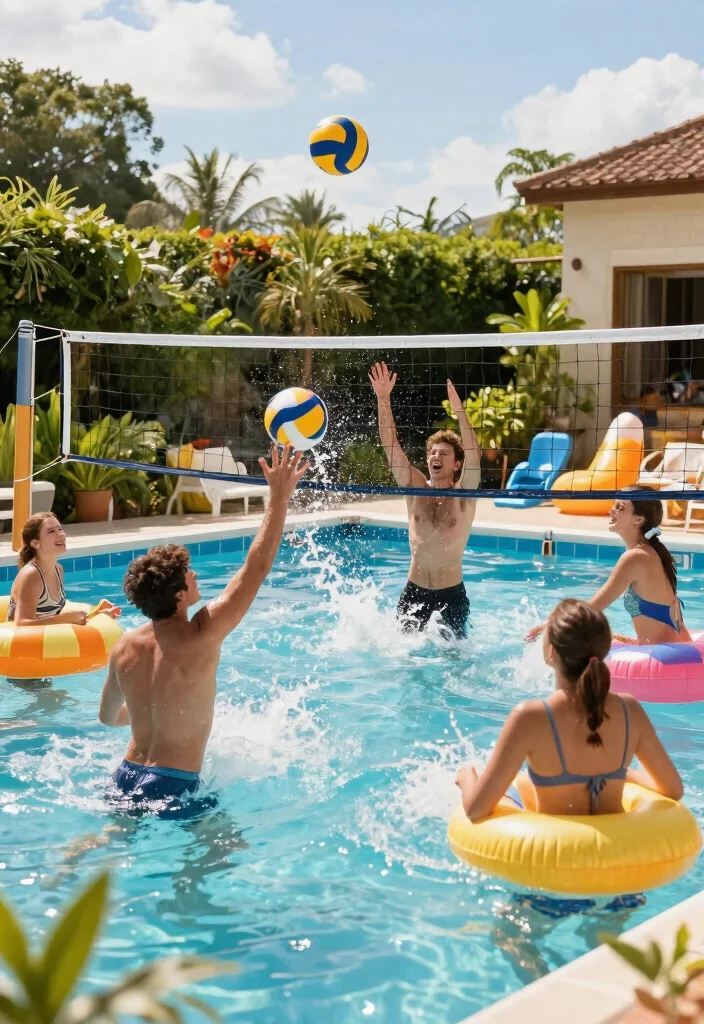 15 Must Have Above Ground Pool Accessories Game Changers 13. Poolside Games 0