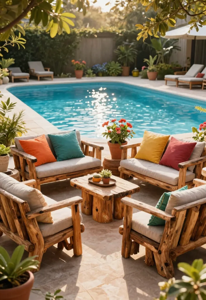 15 Must Have Above Ground Pool Accessories Game Changers 15. Eco Conscious Poolside Furniture 0