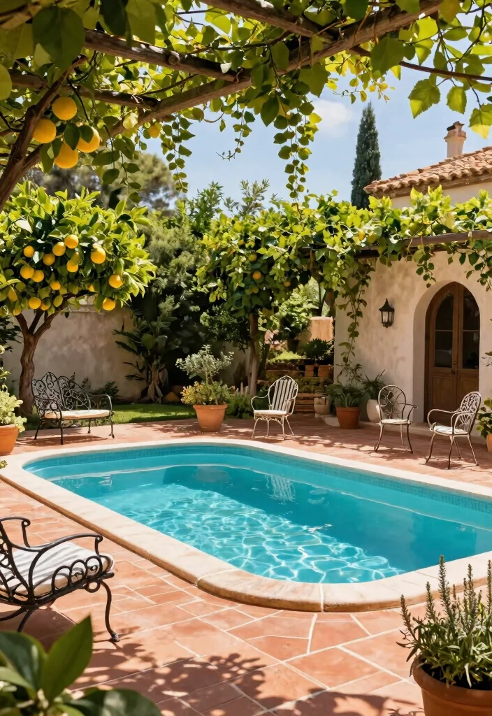 17 Dreamy Above Ground Pool Ideas for a Backyard Oasis 13. Mediterranean Escape 0