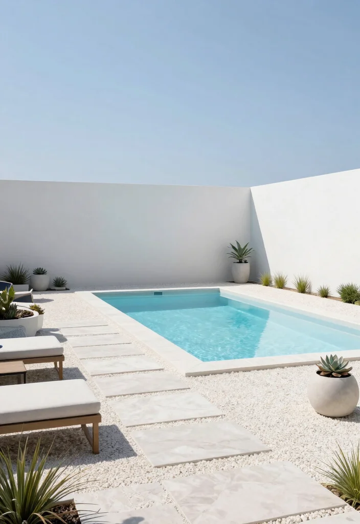 17 Dreamy Above Ground Pool Ideas for a Backyard Oasis 3. Modern Minimalism 0