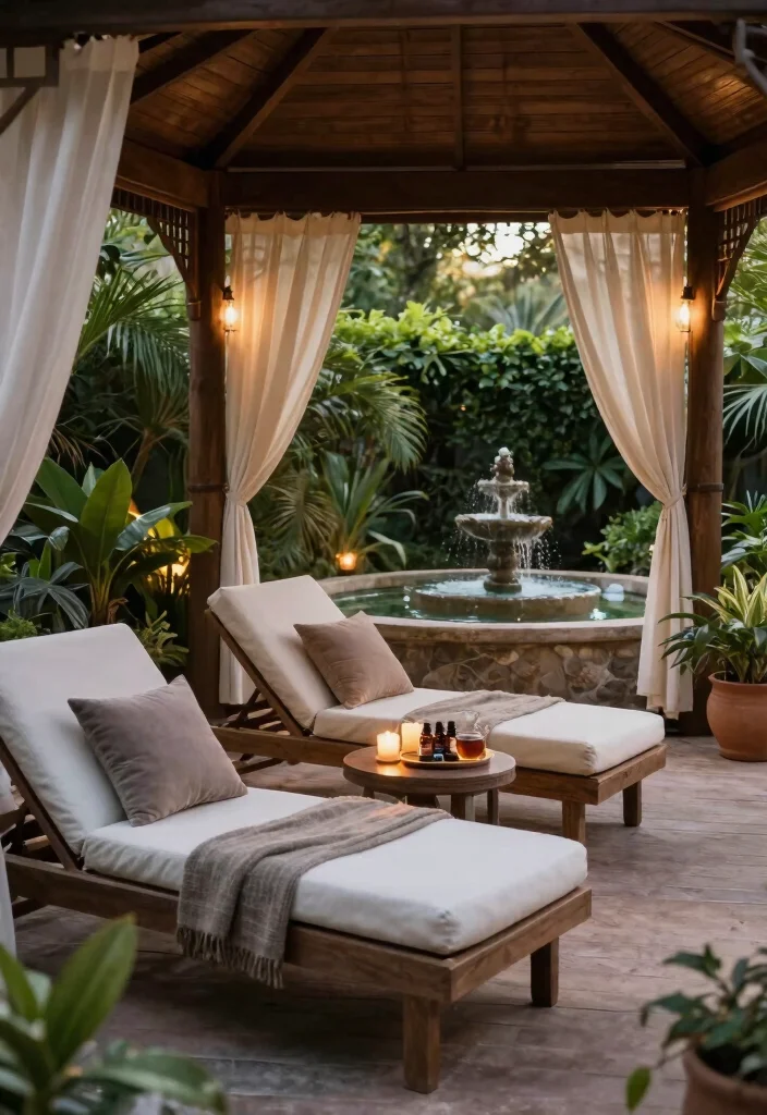 8 Stunning Yardistry Gazebo Ideas to Personalize Your Kit 8. Elegant Outdoor Spa Retreat
