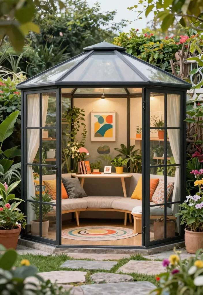 5 Luxury Glass Gazebo Ideas for a Crystal-Clear View 45 5 Luxury Glass Gazebo Ideas for a Crystal Clear View 5. The Creative Multi Purpose Space 0