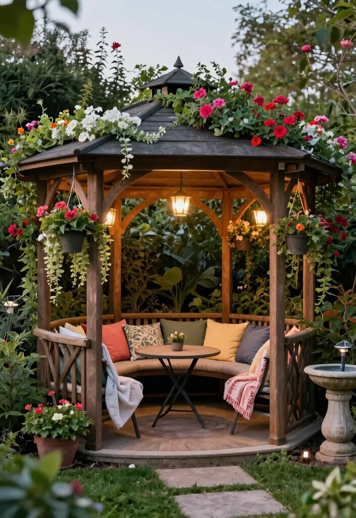 5 Unique Corn Crib Gazebo Ideas for a Farmhouse Look 3. Cozy Corner Gazebo 0