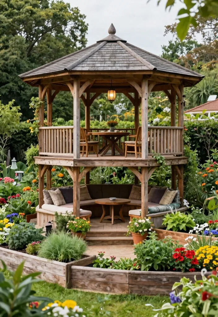 5 Unique Corn Crib Gazebo Ideas for a Farmhouse Look 4. Multi Tiered Gazebo Experience 0