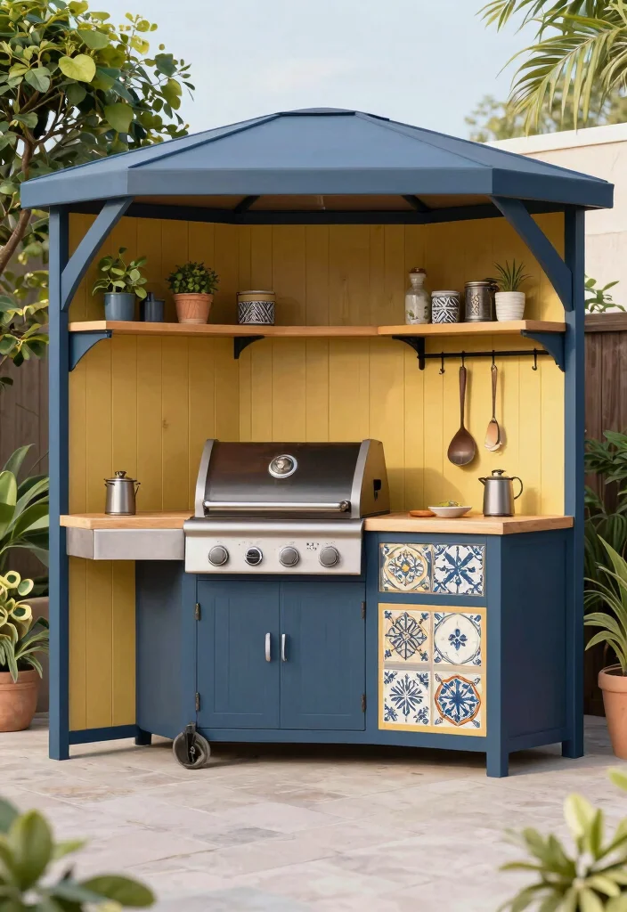 6 Best Grill Gazebo Ideas for the Ultimate BBQ Station 6. Customizable Modular Gazebo 0