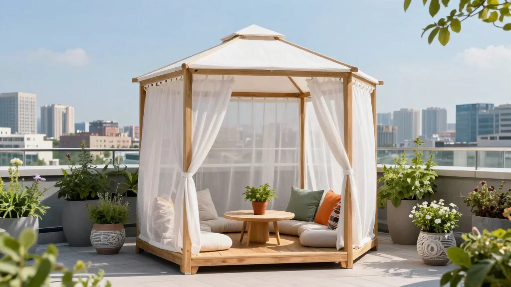 6 Compact Gazebo Ideas for Terrace & Balcony Owners