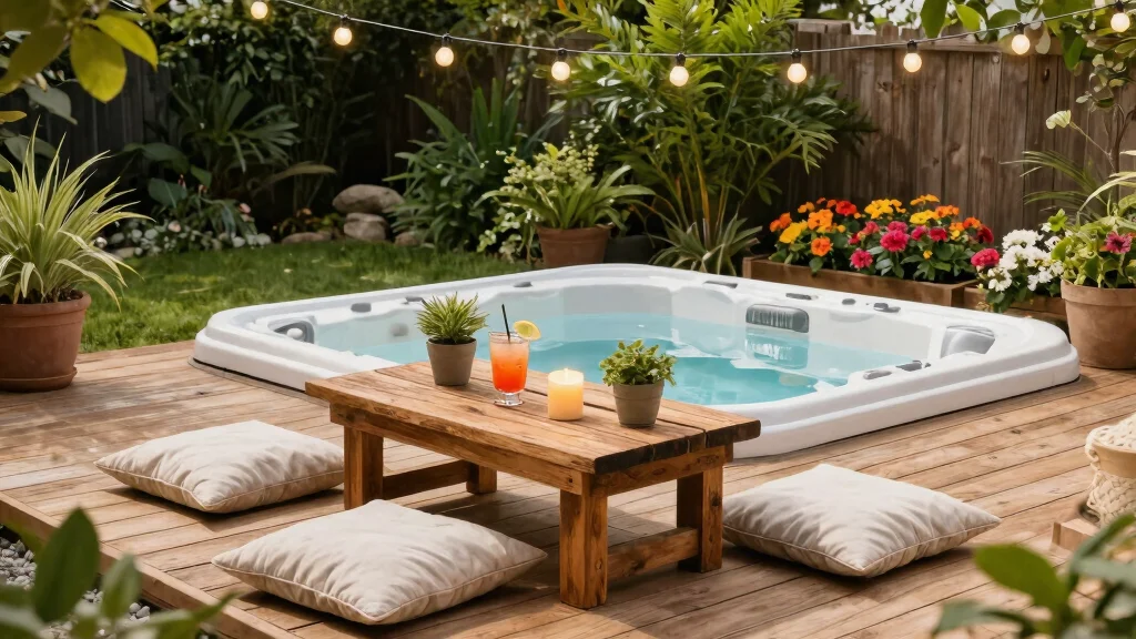 6 Easy Hot Tub Table Ideas: Simple DIY Projects for Outdoor Relaxation