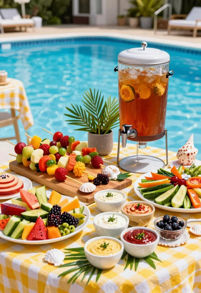 6 Fun Above Ground Pool Bar Ideas for Summer Parties 4. Poolside Snack Bar 0
