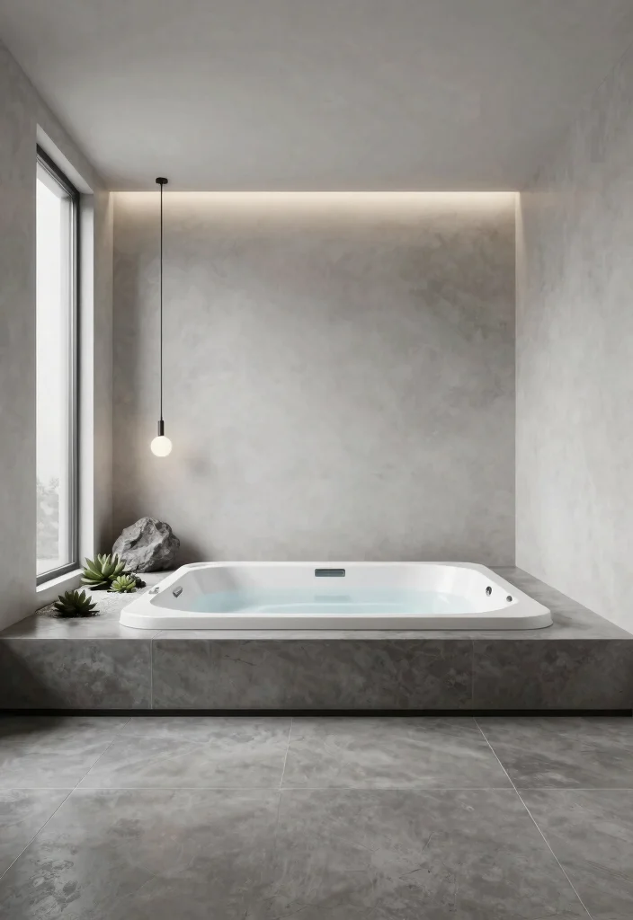 6 Luxurious Indoor Hot Tub Room Ideas for Home Bliss 12 6 Luxurious Indoor Hot Tub Room Ideas for Home Bliss 2. Modern Minimalism Sleek and Sophisticated 0