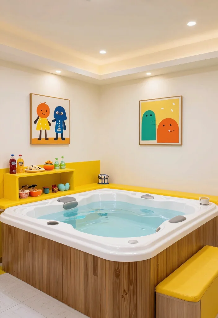 6 Luxurious Indoor Hot Tub Room Ideas for Home Bliss 46 6 Luxurious Indoor Hot Tub Room Ideas for Home Bliss 6. Family Fun Zone Playful and Inviting 0