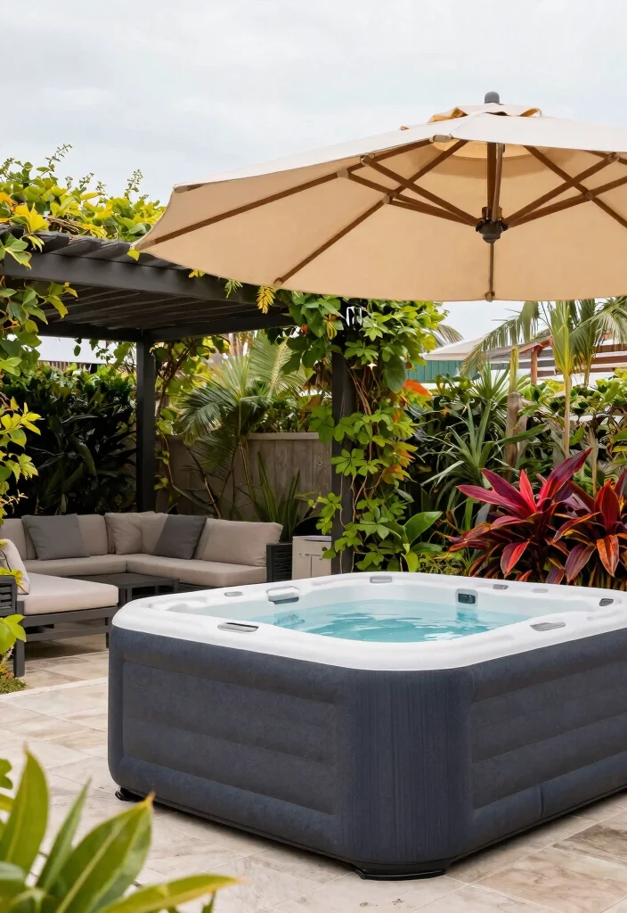 6 Safe Blow Up Hot Tub Deck Ideas Protect Your Base 6. Shade Solutions for Sunny Days 0