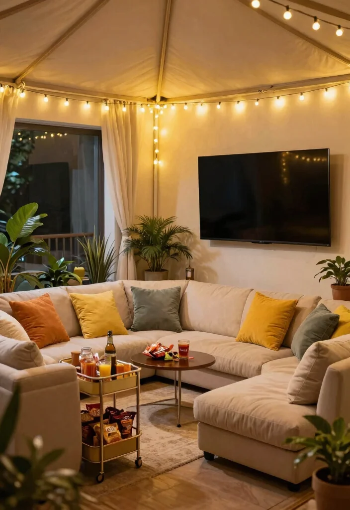 6 Smart Gazebo TV Ideas for the Ultimate Outdoor Theater 1 6 Smart Gazebo TV Ideas for the Ultimate Outdoor Theater 1. The Cozy Corner Setup 0