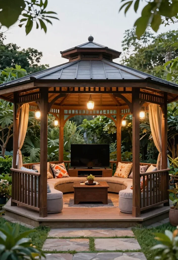 6 Smart Gazebo TV Ideas for the Ultimate Outdoor Theater 57 6 Smart Gazebo TV Ideas for the Ultimate Outdoor Theater Conclusion 0