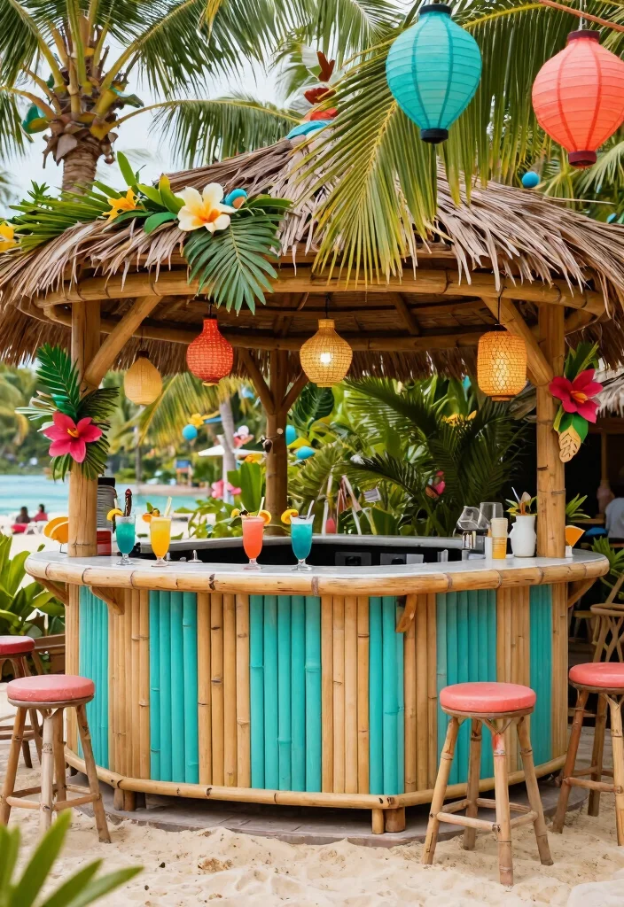 6 Social Gazebo Bar Ideas for the Best Home Parties 2. Tropical Oasis 0