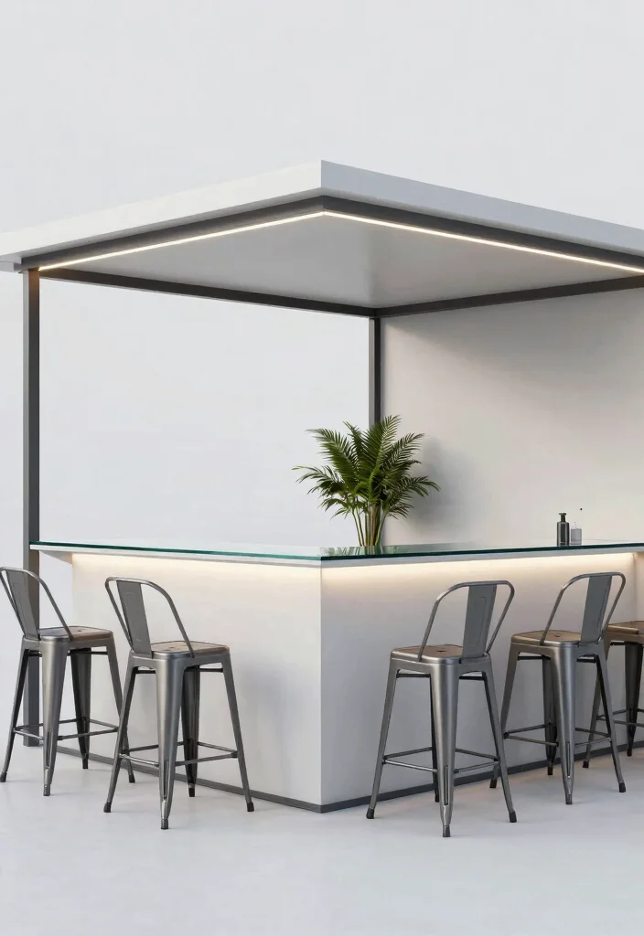 6 Social Gazebo Bar Ideas for the Best Home Parties 5. Modern Minimalist Bar 0