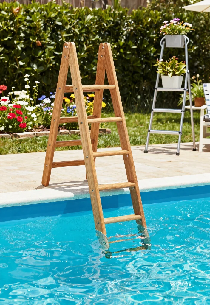 6 Sturdy Above Ground Pool Ladder Ideas for Safe Entry 57 6 Sturdy Above Ground Pool Ladder Ideas for Safe Entry Conclusion 0