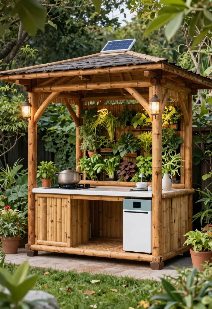 7 Functional BBQ Gazebo Ideas for Every Grill Master 6. Eco Friendly Gazebo 0