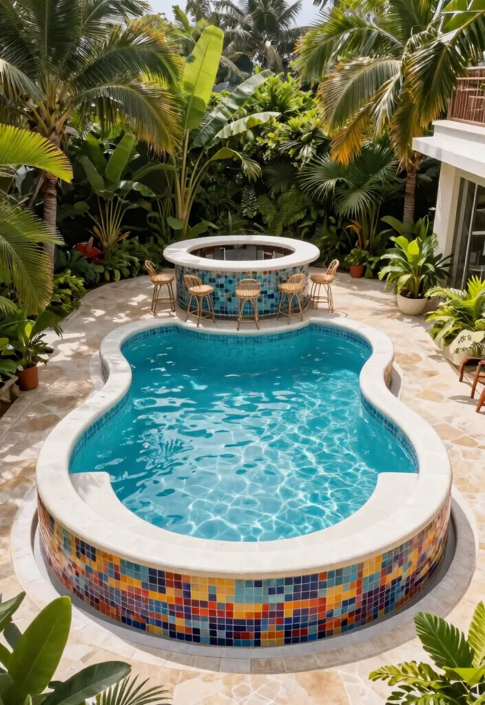 7 Modern Semi Above Ground Pool Ideas for Custom Look 7. Creative Pool Shapes and Designs 0