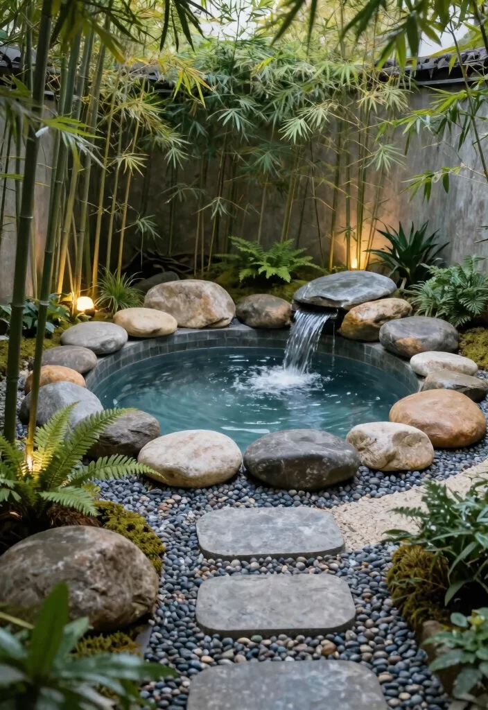 7 Sleek Sunken Above Ground Pool Ideas for a Luxury Feel 6. Zen Garden Retreat 0