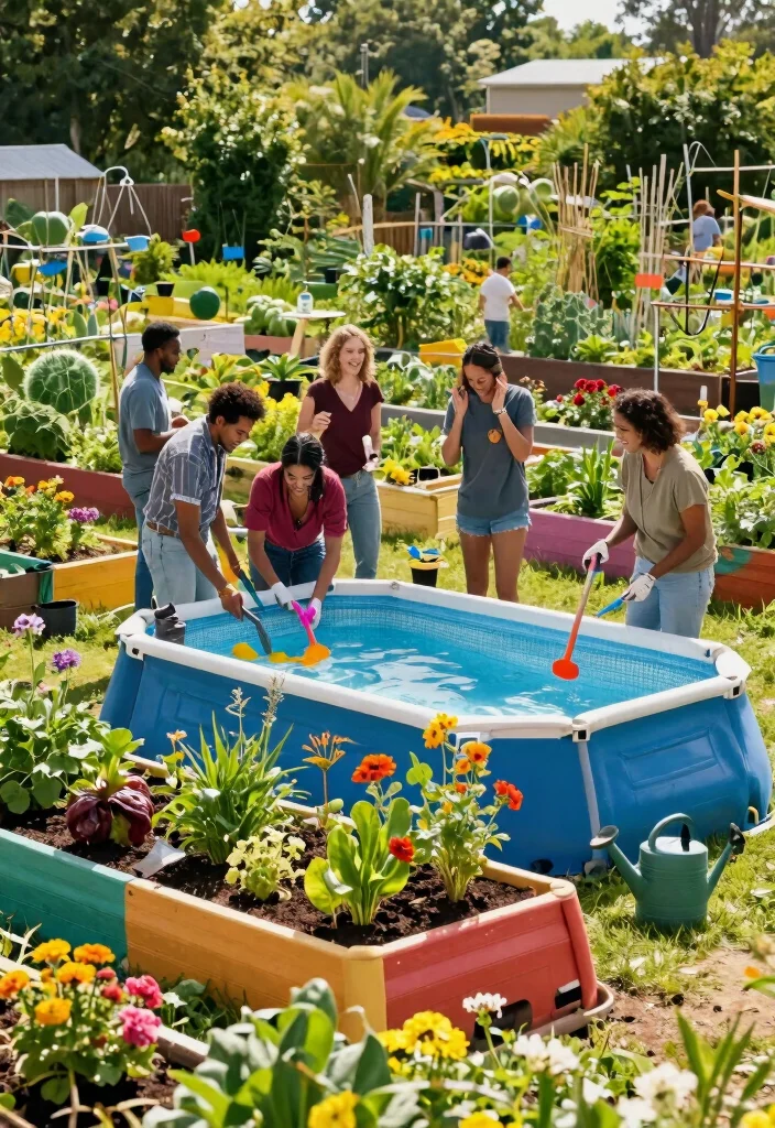 7 Stress Free Above Ground Pool Removal Ideas Replacements 7. Create a Community Garden 0