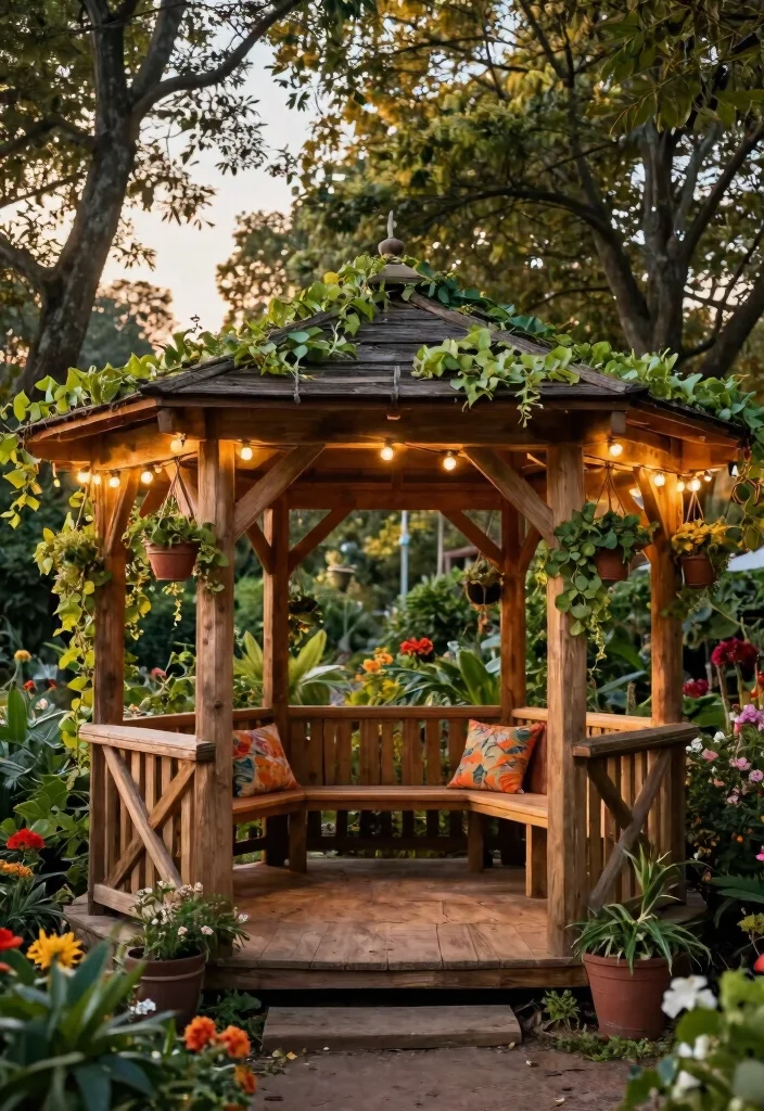 7 Timeless Wooden Gazebo Ideas for a Natural Aesthetic 1. Rustic Cedar Retreat 0