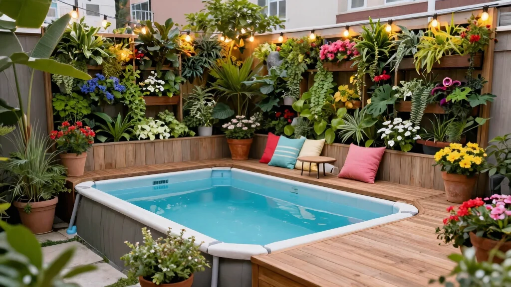 7 Tiny Small Above Ground Pool Deck Ideas for Tight Spaces