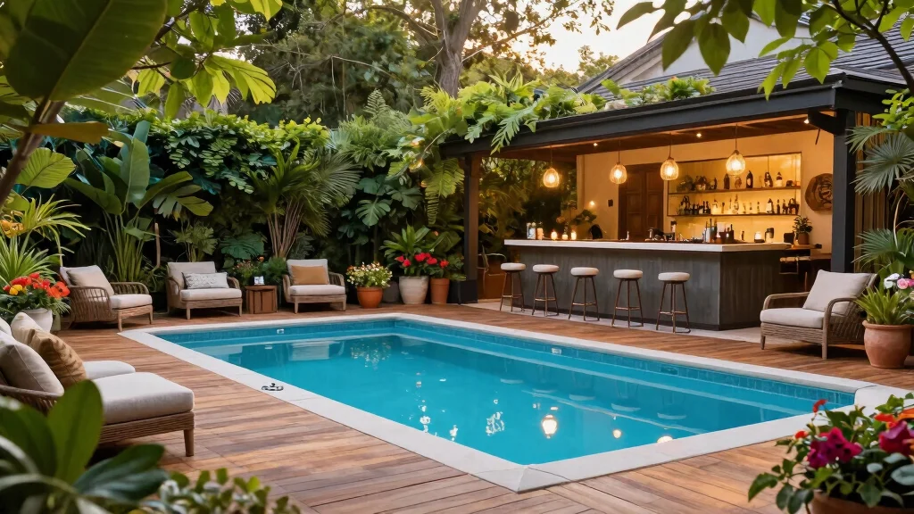 8 Amazing Pool Deck Ideas with Bar for Outdoor Entertaining