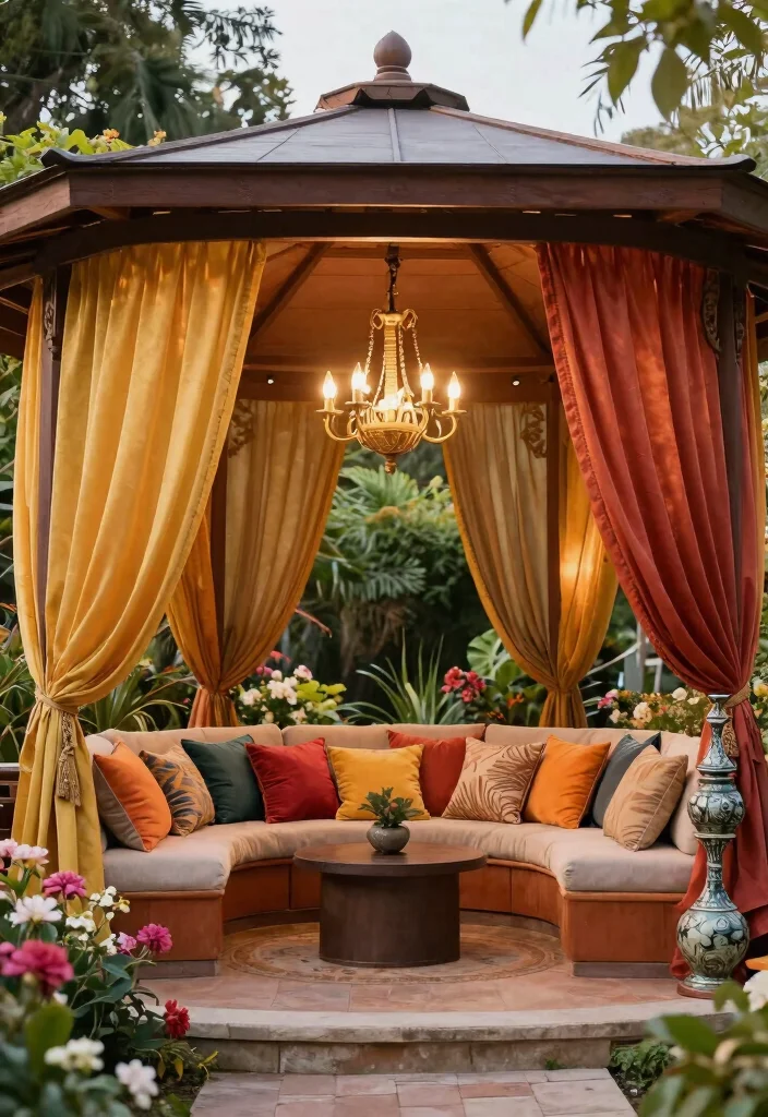 8 Chic Patio Gazebo Ideas Create an Outdoor Room 4. Luxurious Retreat Canopy Gazebo 0